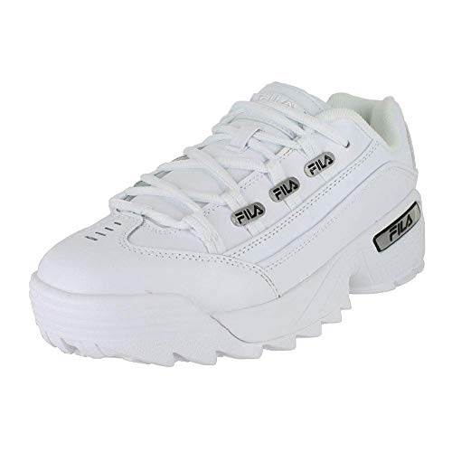 Fila 1CM00408-120: Mens Hometown White Black White Sneakers (8 D(M) US Men)
