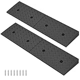ROKENPOY 2 Pack 2'' Rise Driveway Curb for Ramps,Driveway Ramp Car Slope Ramp for Loading Dock Bike Vehicle Warehouse Sidewalk Wheelchair(39.4 x 9.8 x 2 Inch)
