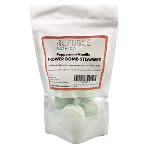 Shower Bomb Steamers | 7 Pack | Peppermint-Vanilla Cover