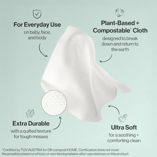 Image of The Honest Company Clean Conscious Multi-Use Baby Wipes for Sensitive Skin, Fragrance Free, Geo Mood, 1152 Count