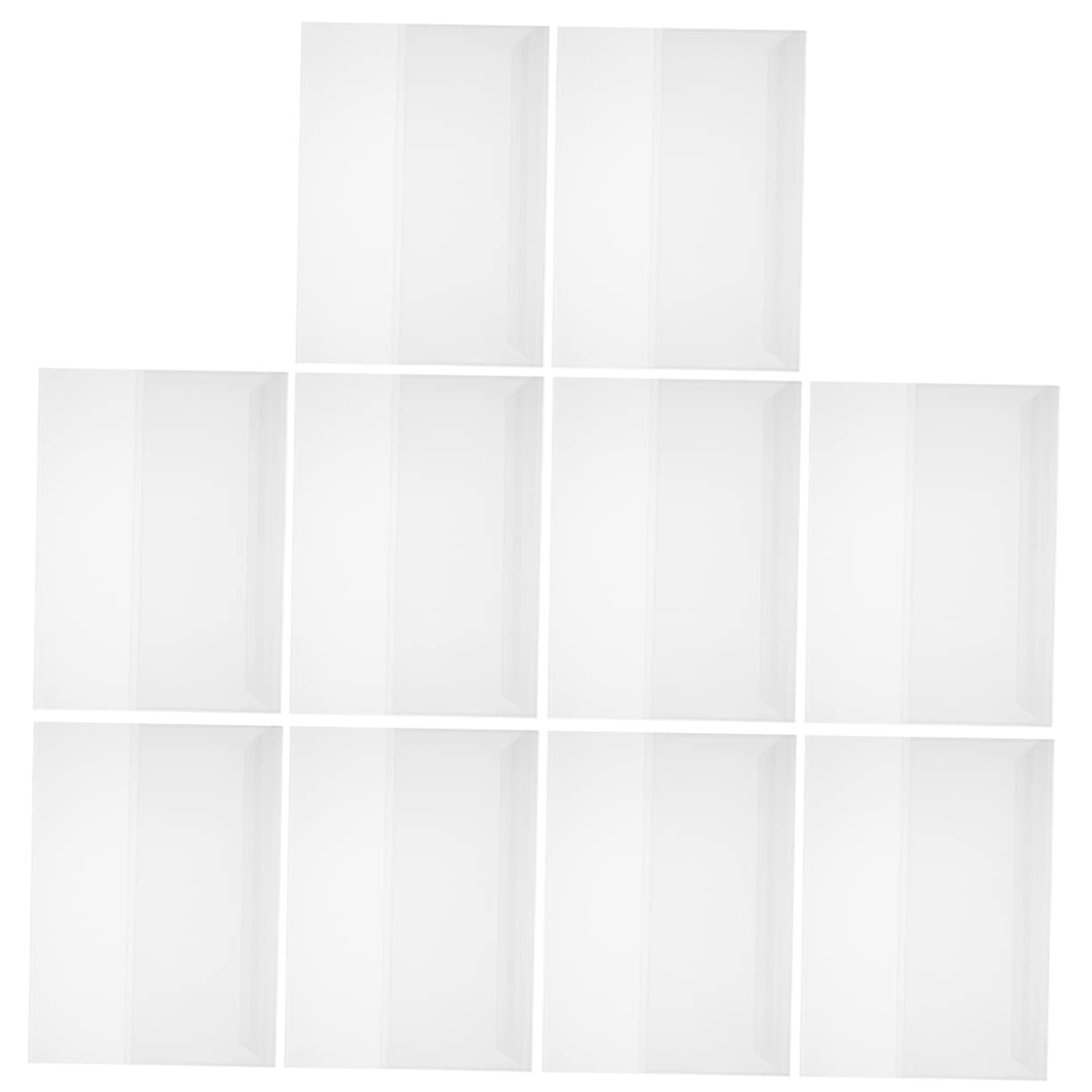 Housoutil 50 Fogli Copertine Protettive per Libri Trasparenti Pellicola Riutilizzabile Resistente per Quaderni e Libri Scolastici