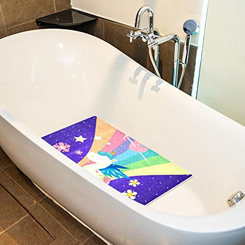 Tapis de bain antidérapant avec ventouses pour douche et baignoire