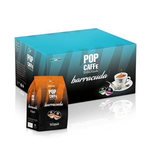 96 Capsule Pop Caffè BARRACUDA Miscela Intenso - Compatibli con