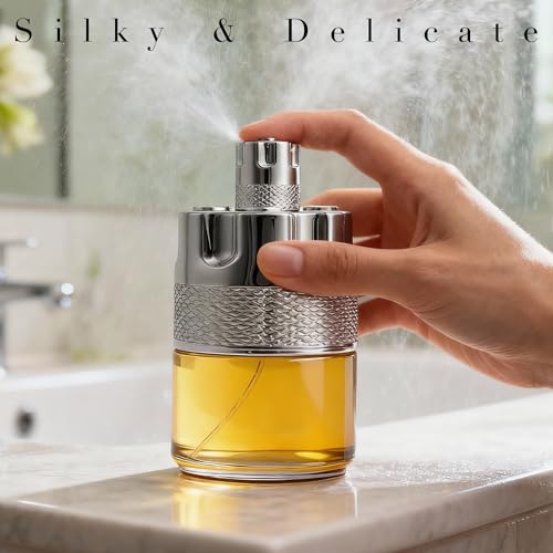 Image of AFLUXE Azura Noir Men's Cologne, Woody Spicy Eau de Parfum, 100ml, Long Lasting Fragrance with Fresh Citrus & Vetiver, Day to Night Wear
