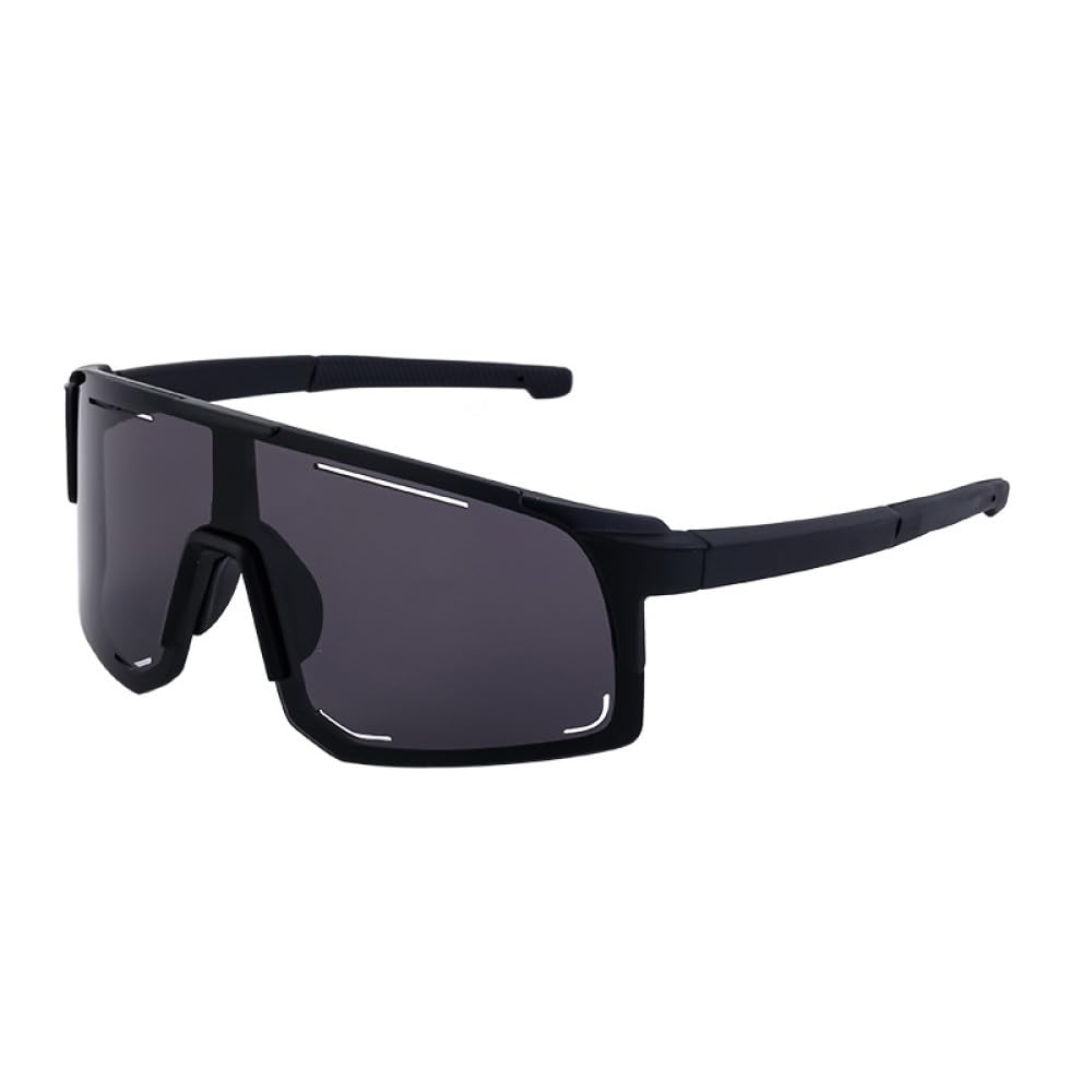 Ponadgabarytowe sportowe okulary przeciwsłoneczne mężczyźni kobiety marka moda kolarstwo wiatroszczelne okulary przeciwsłoneczne męskie odcienie UV400, C1 matowy czarny, v