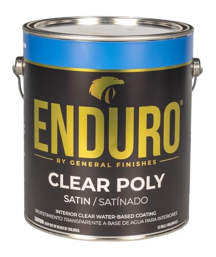 General Finishes Enduro Water Based Clear Poly, 1 Gallon, Satin