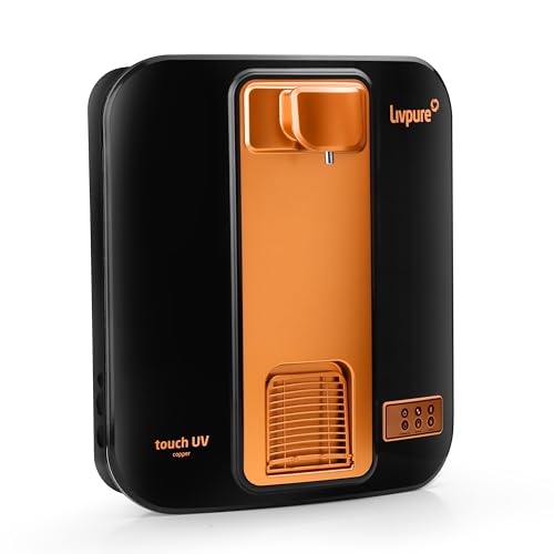 Image of Livpure Touch UV Copper Water Purifier with 4 Stage Advanced Purification || Suitable for Municipal Water || Elegant & Sleek Design (Black)