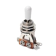 3-way toggle switch for LP style electric guitars Help your guitar pickup function perfectly No-noise,high quality 3 way switches for your guitar Durable and easy to use Material:Metal and plastic