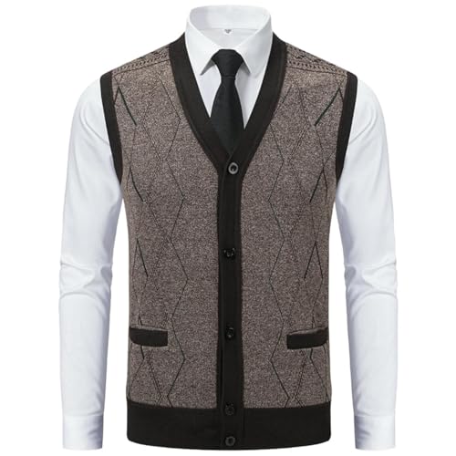 Cardigan en tricot homme de qualité supérieure avec couche intérieure chaude isolante