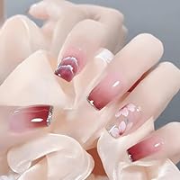 Amazon | COLORBIRD ネイルチップ ショート 24枚 ピンク ネイル 付け爪