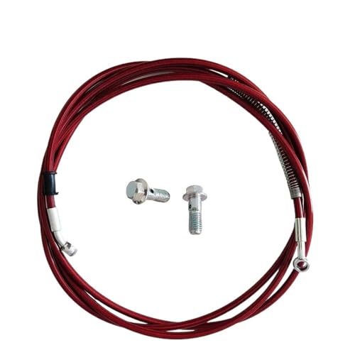 Durite de frein 200cm pour moto | Flexible hydraulique tressé 28° M8