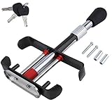 Car Van Brake Clutch Foot Pedal Security Anti Theft Adjustable Clamp Lock AC67 - 2020 Updated Model New High Security T shape anti theft vehicle pedal lock The lock works by restricting the break and clutch pedals. Fits Manual transmission cars and v...