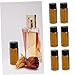 FRCOLOR 15pcs Brown Glass Sample and Reagent Bottles Leak Lab Containers for Chemicals and Industry Use