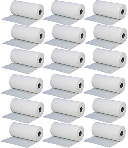 2 x White 2 Ply Hygiene Roll/Wipe. 24cm Wide x 50m Long (9.5" x 164') Desk Roll from Simply Direct