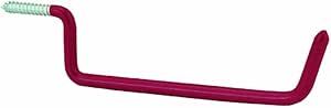 National Spectrum Brands Double Screw Hook - Red Vinyl Coated 2-3/4" Tool Hanger For Garage