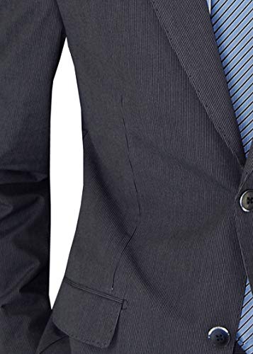 DTI BB Signature Italian Men's Two Button Suit Set 2 Piece Trim Fit Jacket Pant3