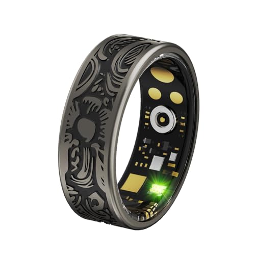 Anillo rastreador de actividad física for un estilo de vida activo: más de 15 modos deportivos, mapeo de rutas GPS, seguimiento de calorías quemadas, resistencia al agua IP68 for natación, compatible
