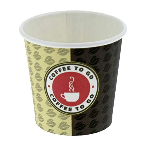 ecolle 1000 Premium Coffee TO GO Espressobecher 100 ml Pappbecher Hartpapierbecher