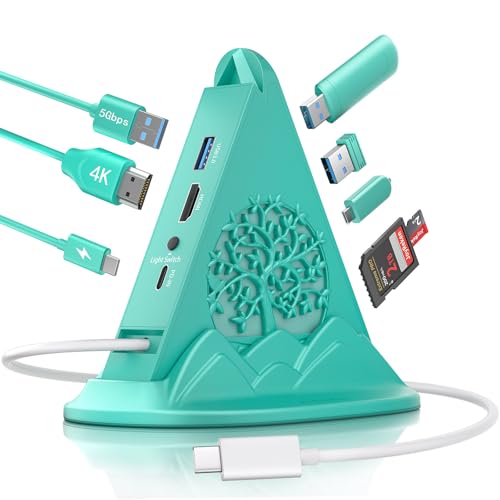Hub USB C HDMI 4K et lecteur SD avec recharge PD 100W pour MacBook Air