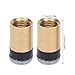 REXVTNS 10pcs Billiards Cue Tips | Screw - On PU Leather & Copper Tips for SnookerPool | Sturdy Replacement Parts | Enhanced Ball Control & Protection (10MM)