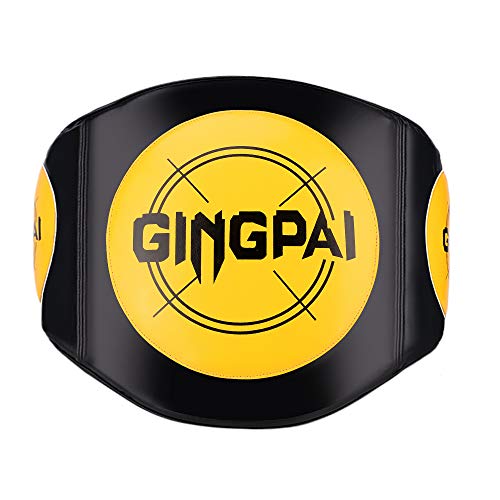 ASTSTAND MMA Muay Thai Belly Pad Belly Protector for Punching Bag Kickboxing (Yellow)