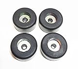 Sellerocity Brand (4 Pack) Anti Vibration Foot Pad Isolator Rubber Bumper 1 1/2 D, 3/4 H, 1/4 Inch Hole, Fits Many Compressors, Generators, Pressure Washers