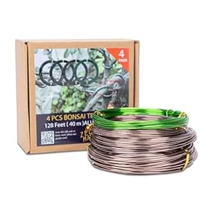Zelar Bonsai-Trainingsdraht Set, 4 Rollen