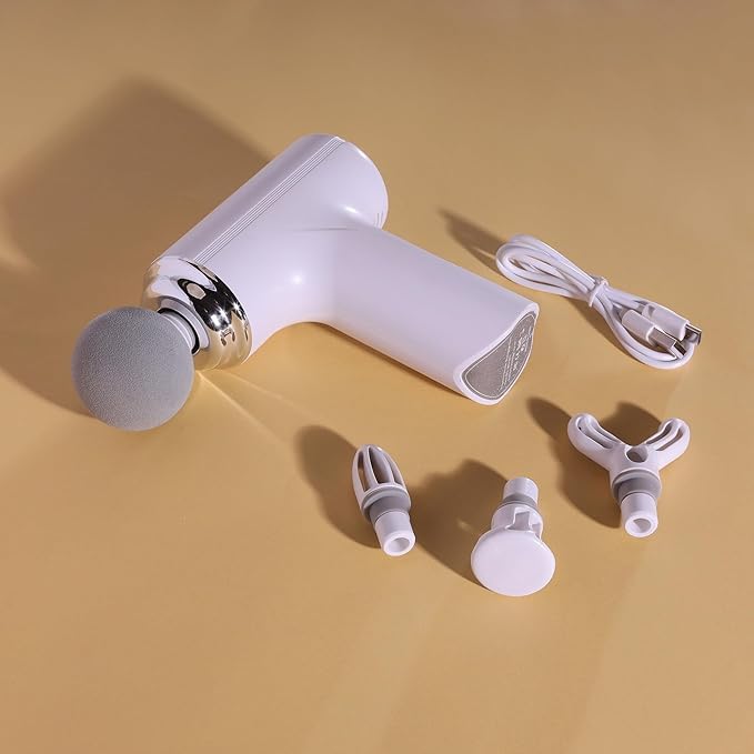 PRIMIL Charge Boost Massage Gun | True Percussion Large Torque motor | 3200 strokes per min | 4 Heads for whole body | Deep tissue percussion body massager machine | Massage Machine PRIMIL Charge Boost Massage Gun | True Percussion Large Torque motor | 3200 strokes per min | 4 Heads for whole body | Deep tissue percussion body massager machine | Massage Machine