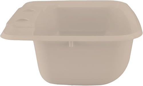 Miniatura 3 de RecPro Lavabo rectangular de baño para autocaravana  Fregadero de lavabo de un solo tazón  Fregadero para cámper  Plástico