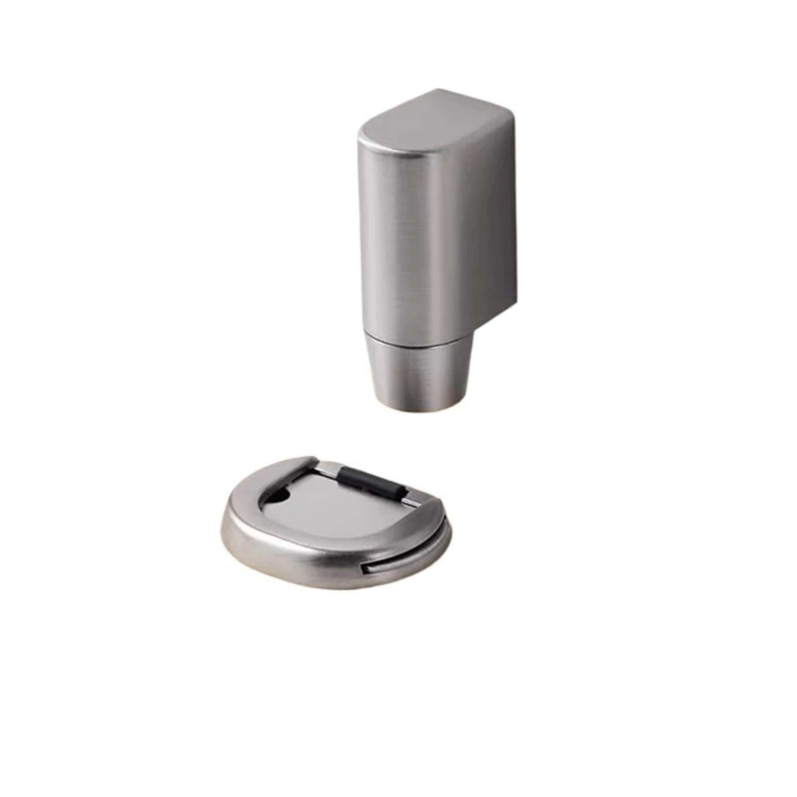 Kdhcvkz Brushed Nickel 1Pcs Magnetic Door Suction No Punching Floor Suction Anti-Collision Door Stopper(Brushed Nickel)