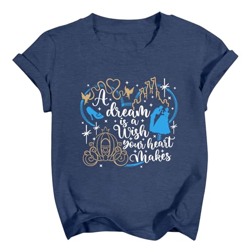 Image of Magical Shirts Women Girls Family Vacation Matching Shirt Magic Kingdom T-Shirt Mommy and Me Trip Short Sleeve Tops