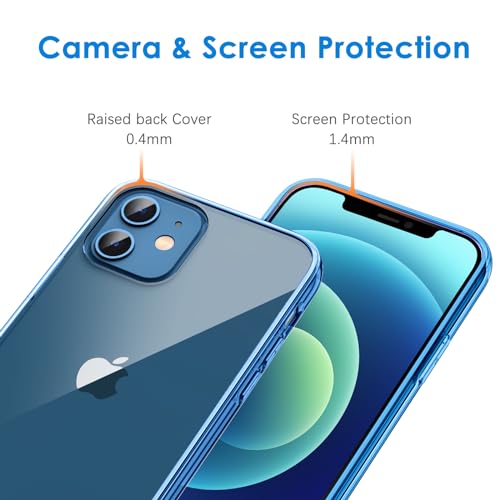 Image of JETech Case for iPhone 12 /12 Pro, Anti-Yellowing, Jean Indigo