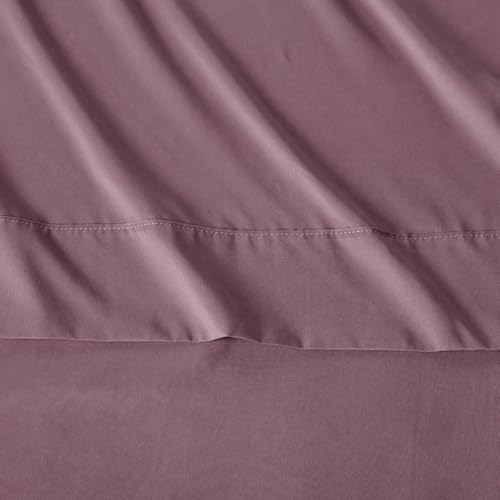 Image of Amazon Basics Lightweight Microfiber 4-Piece Bed Sheet Set, Full, Rose, Solid