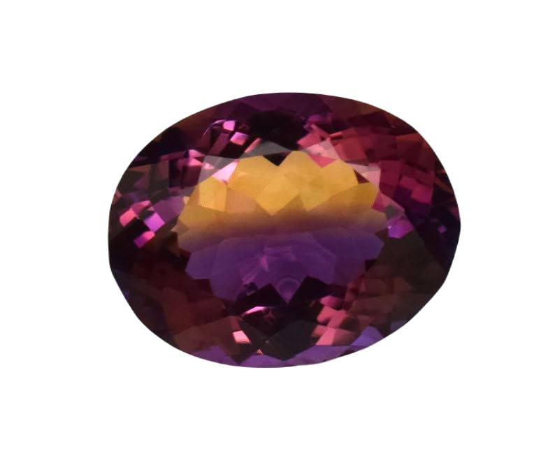 Amétrine naturelle bicolore ovale GH_NAT_10360, gemme d'exception pour bague et joaillerie