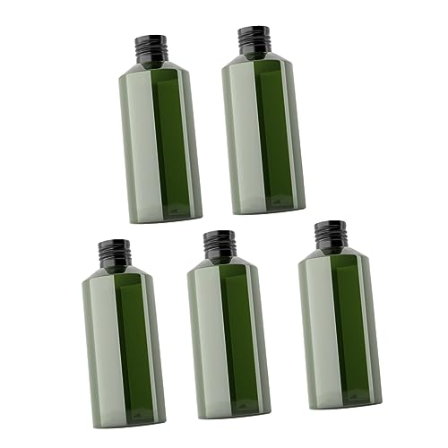 EPIGEIST 5Piezas Loción Reutilizables Unidades Color Oscuro y Negro Para Subenvasado Cosméticos
