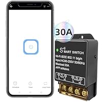 QIACHIP 30A Interruptor inteligente inalámbrico WiFi de alta