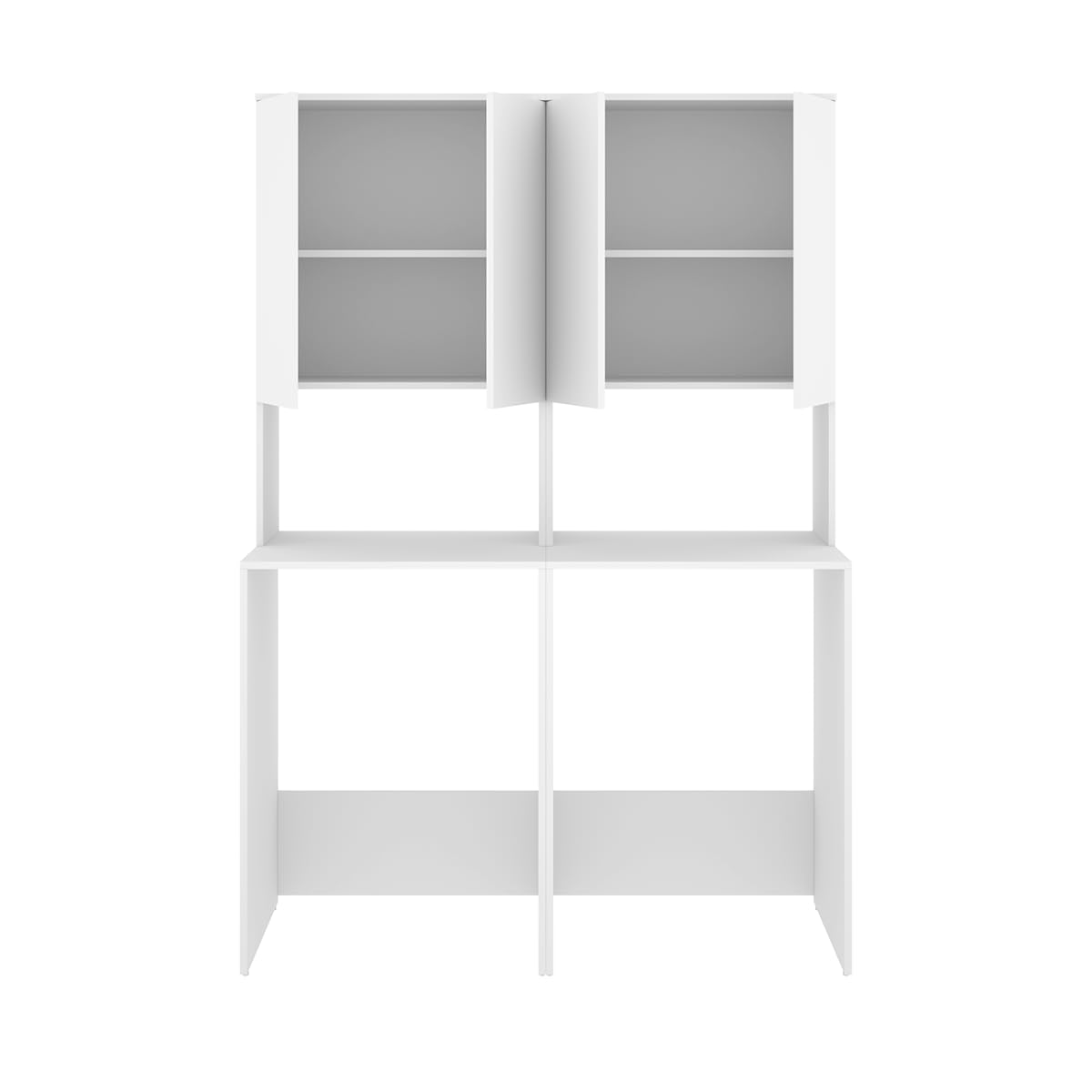 DEKIT - Conjunto DE Muebles para Lavadora Y Secadora con ALTILLO 190x126,6x62cm