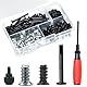 Nivithi 160 Stück PC Schrauben Set,30mm Metall PC Lüfter Schrauben Montieren,Kühler Fan Mount Schrauben,PC Lüfter Schrauben,Computer Ventilatorschrauben für Gehäuse,Lüfter.(30mm und 10mm)