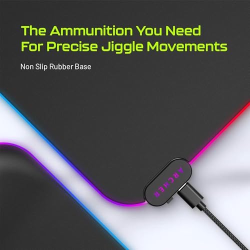 Archer Tech Lab Quiver 200 Gel Mouse Pad, Ergonomic Gaming Mousepad Memory Foam Cushion Wrist Support to Relief Pain, 15 RGB Modes Plug & Play,... - Image 5