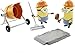 Minions: The Rise of Gru Movie Moments Mixed Up Minions: Approx 4-in Action Figure Interactive Toy with Articulation & Movie Scene Construction Accessories Minion Fans