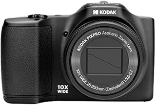 KODAK PIXPRO FZ102 Compact camera 16.15MP 1/2.3" CCD 4608 x 3456pixels Black PIXPRO FZ102, 16.15 MP, 4608 x 3456 pixels, CCD, 10x, HD, Black