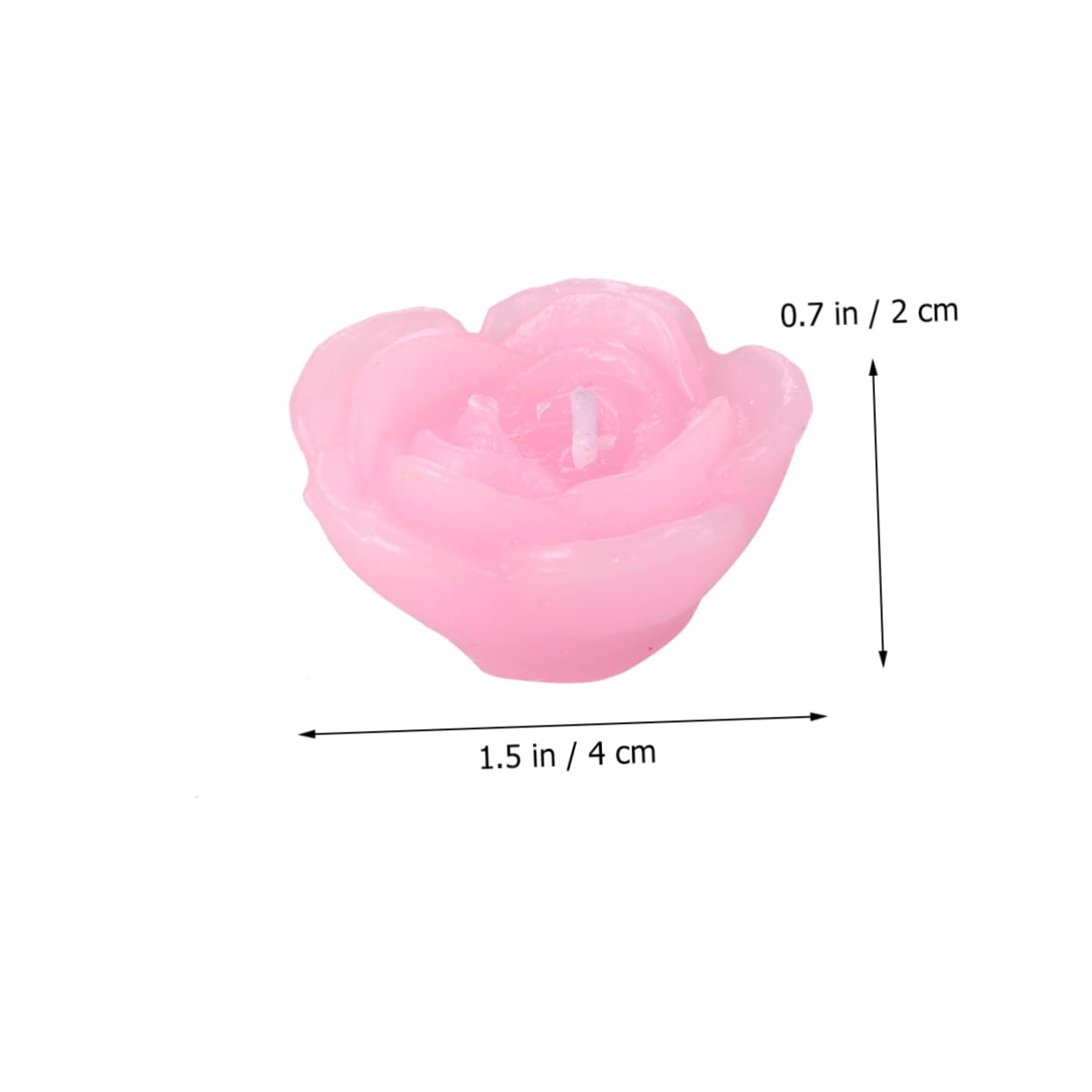 Rosa Candele Galleggianti Paraffina a Forma di Rosa 12 Pezzi