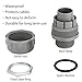 6Pcs Conduit Connectors,Liquid Tight Connector NPT Non-Metallic for PVC Electrical Flexible Conduit Fittings 180 Degree Straight,UL Listed for Home Outdoor Tubes Tools (1IN)