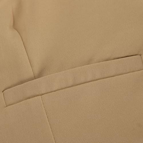 Women's 2 Piece Outfits 2024 Casual Dressy Button Down Sleeveless Blazer Vest Wide Leg Pants Sets Work Business Suits3