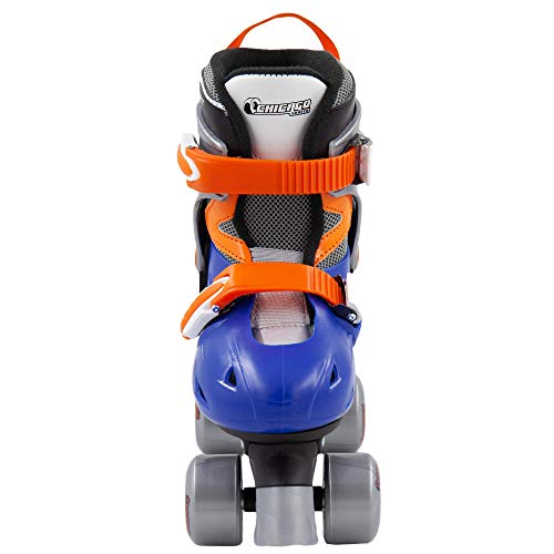 Chicago Boy's Adjustable Quad Roller Skate, Blue/Silver, Small
