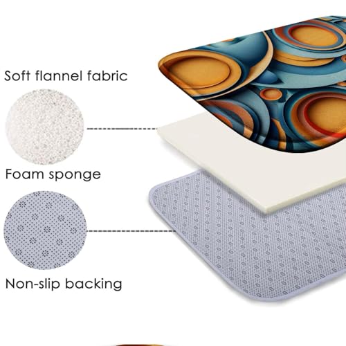 Tapis de bain en mousse à mémoire de forme SZFR absorbant et antidérapant pour douche - 6