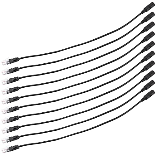 Cordon adaptateur Jack 3.5mm vers RJ9 mâle idéal pour le télétravail et les bureaux