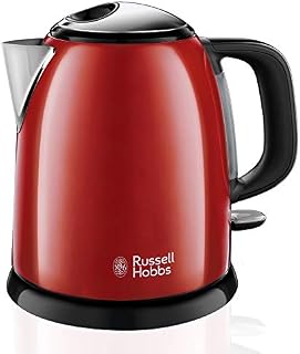 Russell Hobbs czajnik elektryczny, wymienny filtr antywapienny, kontroler strix, markery szybkiego ładowania, pojemność 1l, moc 2400W, stal nierdzewna, czerwony, Colours+ 24992-70