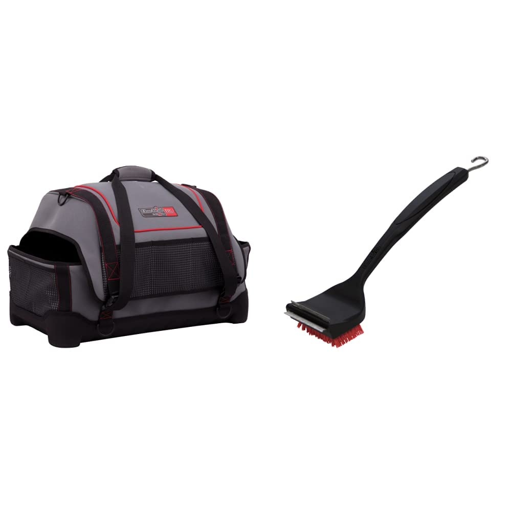CHAR-BROILmodel 140 692 - X200 Grill2Go Portable Gas Grill Carry Bag. & 140 533-2-in-1 "Cool-Clean" Grill Cleaning Brush and Scraper.