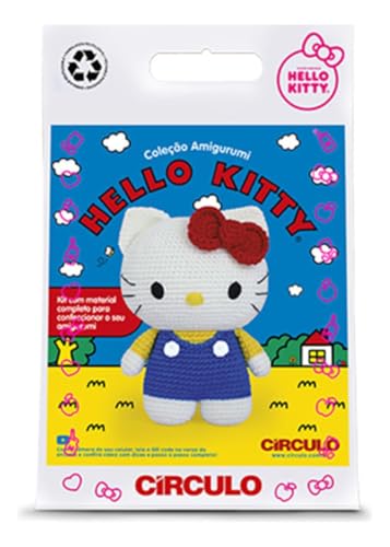 Kit Amigurumi Hello Kitty da Circulo (amarelo)